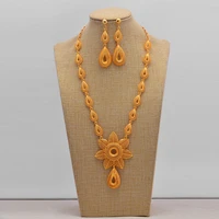 african jewelry sets dubai gold color wedding starfish bridal african gold color necklace earrings bracelet women party gift