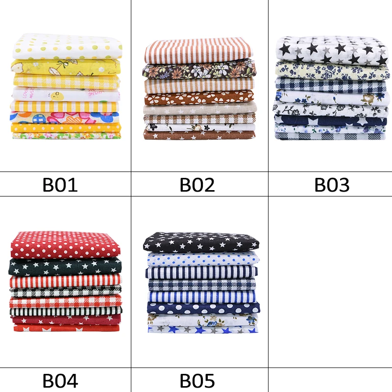 Хлопчатобумажная ткань с цветочным принтом 8 шт./лот 25 х25 см | Дом и сад