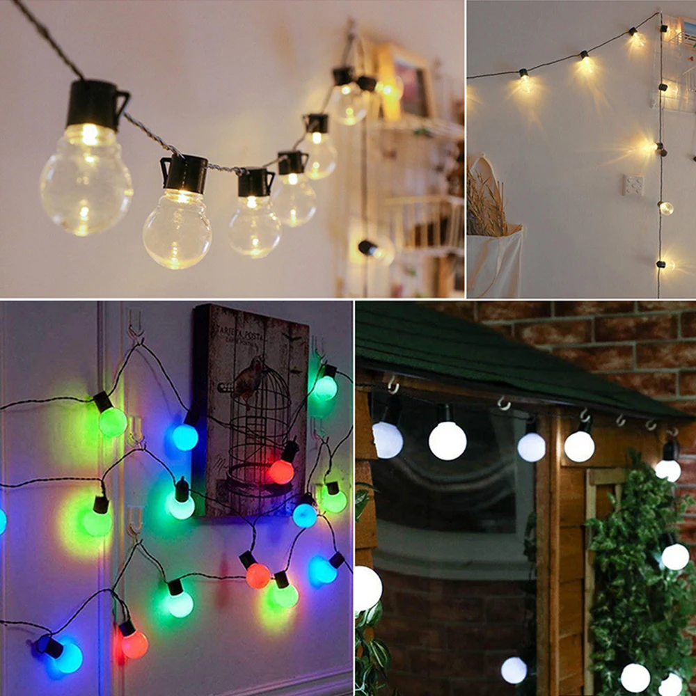 

G50 Patio string light Christmas 38blubs Globe Festoon bulb fairy string light outdoor party garden garland wedding Decorative