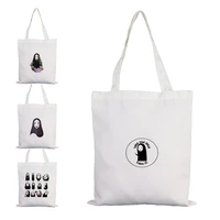 no face man cloth bag shopping bags for groceries shopper with print designer handbags woman womens canvas and other reusable