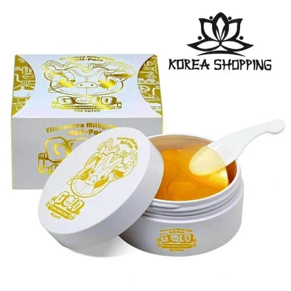 Увлажняющие гидрогелевые патчи 60 шт. Elizavecca Milky Piggy Hell Pore Gold Hyaluronic Acid Eye Patch.