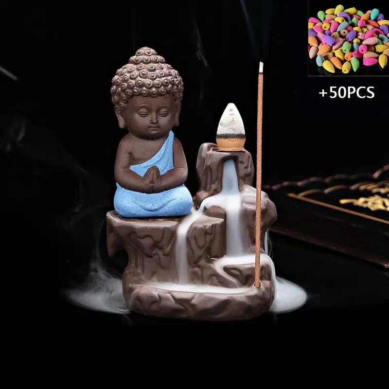 50 шт. конусы и горелка для благовоний|Благовония курильницы| |