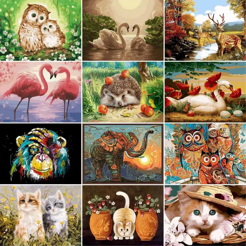

Картина для рисования на холсте, животные орангутана, Каллиграфия Живопись маслом по номерам, 40 х50 см
