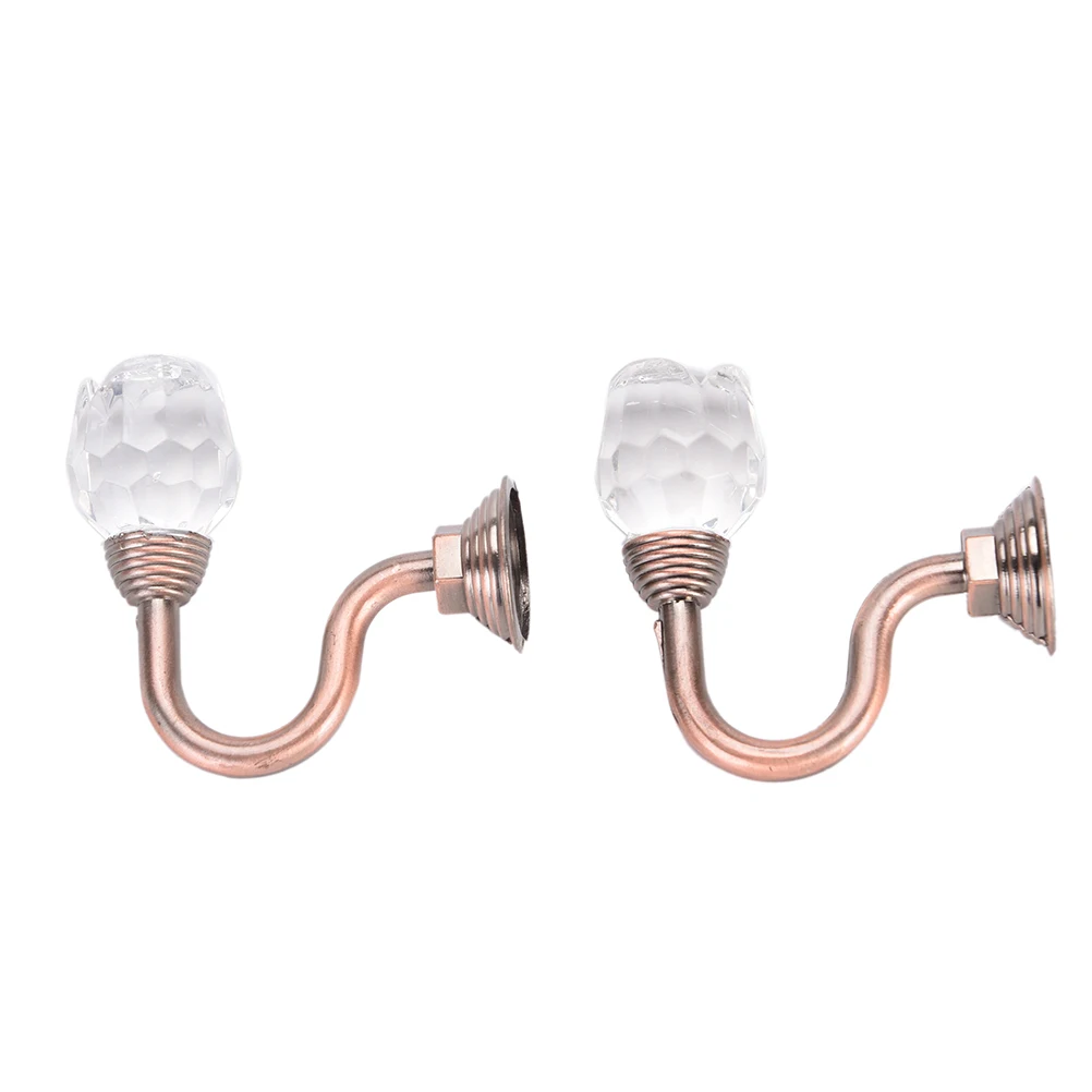 

2 шт./партия новые винтажные металлические Хрустальные стеклянные занавески холдбэк настенные петли подвесные Держатели