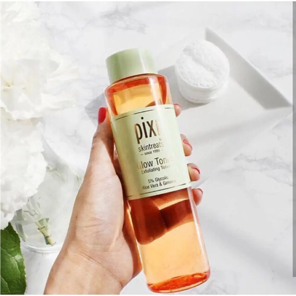 

Pixi Skintreats Glow Tonic 5% Glycolic Acid Toner Face Serum Anti Aging Face Serum Moisturizing Facial Dullness Skin Care 250ml