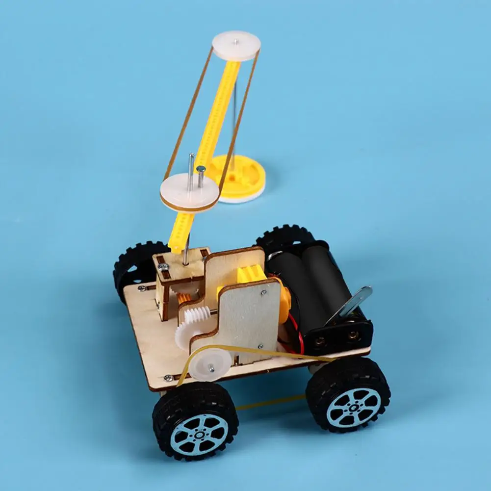Experimental Car Toy DIY Multifunction Wood Science Learning Sweeping Robot Kit Model for Kids | Игрушки и хобби