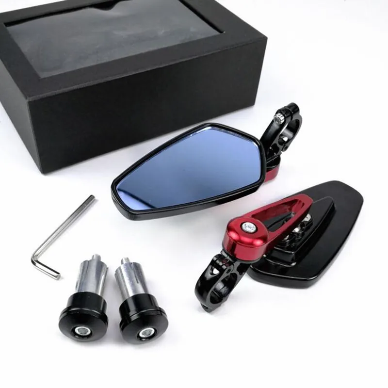 

Motorcycle mirror 7/8" 22mm moto handlebar end side rearview mirror for For Kawasaki Z125 pro Z650 Z750 Z800 Z900 Z1000 ER6N ER6