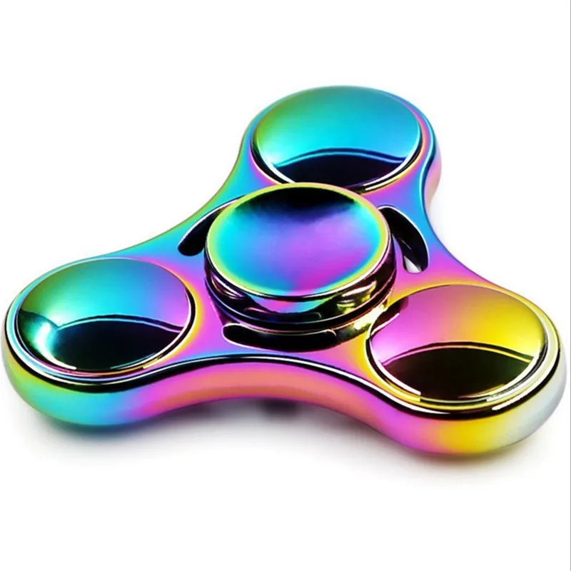 

Rainbow Heptagonal Hand Spinner Fidget Zinc Alloy Metal Fidget Spinner Metal Bearing Edc Finger Spinner Hand Relieves Stress