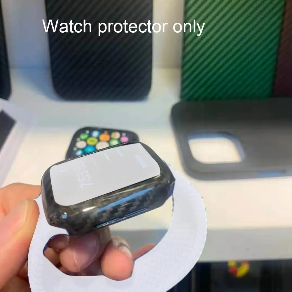 

Smart Watch 100% Real Carbon Fiber Protective Cover For FOR Case Suitable Is 6 Watch Anti-drop Hard 5 4 Ultra-thin Apple U8B7