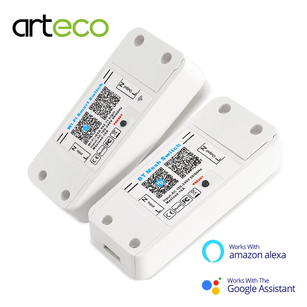Беспроводной Bluetooth WiFi переключатель управления Лер AC 100 240V 10A IOS Android приложение