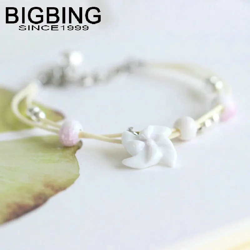 Ювелирные изделия C018 BIGBING модный керамический браслет с шармами ручной вязки