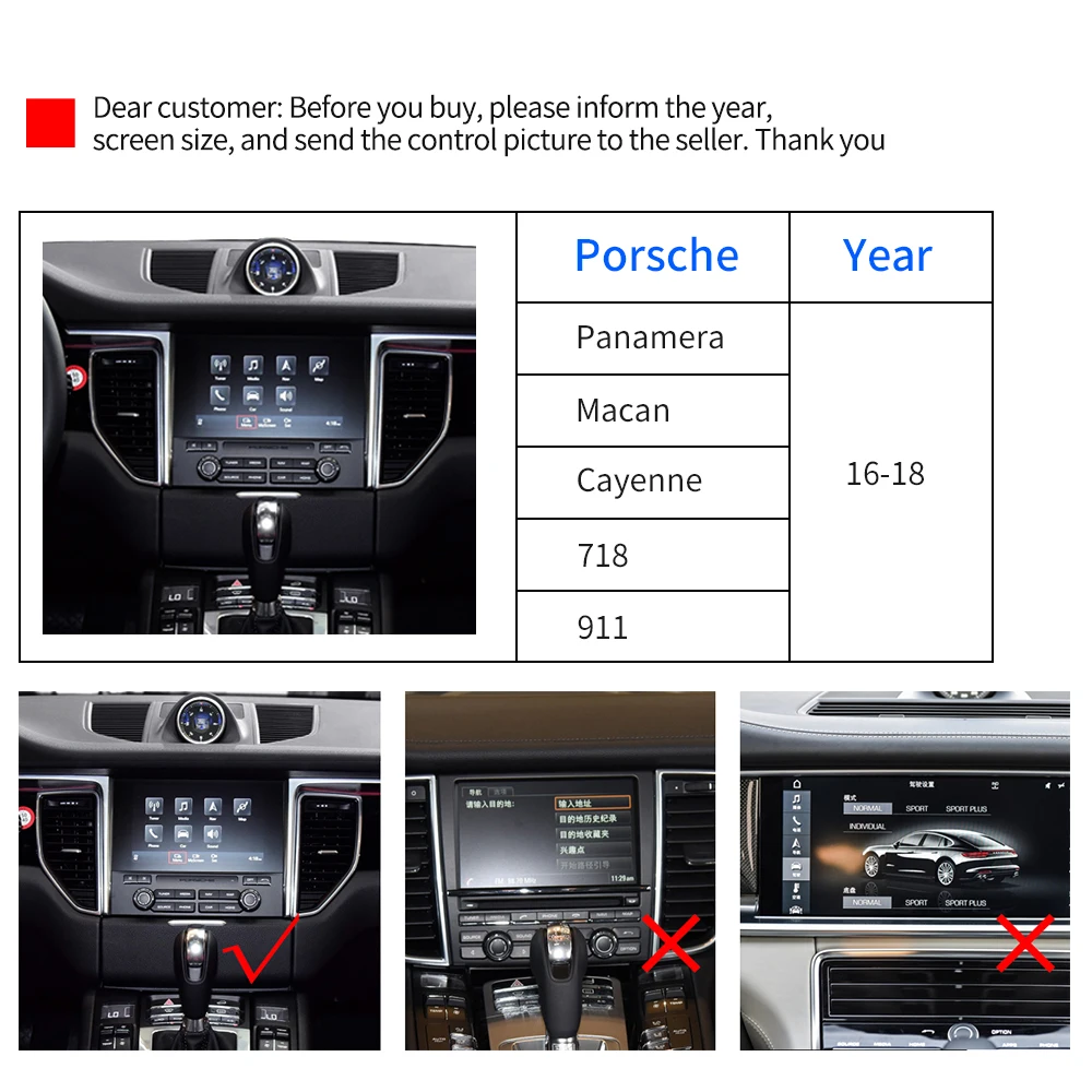 Carlinkit 718/911 Mirrorlink мультимедийный плеер беспроводной для Porsche Carplay Macan Panamera Cayenne Android