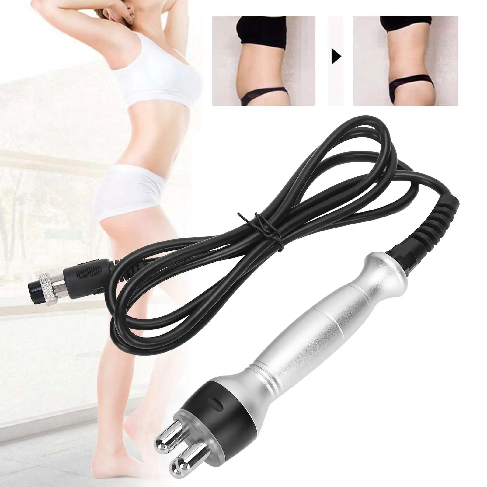 

Трехполюсный радиочастотный зонд, сменный аксессуар для машины для сжигания жира 40K, устройство для похудения, растворение жира, углубление...