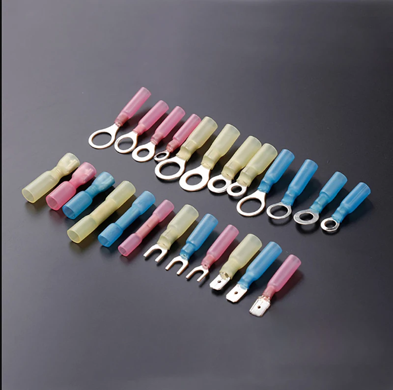 480 шт. различные обжимные клеммы включают термоусадочные кольца/Бутсы разъемы