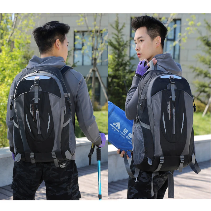 

Unisex Camping Mochilas Waterproof Men's Backpack Sports Oxford Nylon Hiking Rucksack Men 30L Laptop School Bag for Boys Women