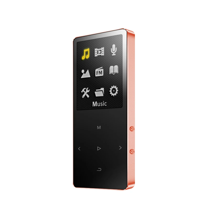 RoseRed IQQ X2 Bluetooth 4,2 MP3 плеер без потерь 40 ГБ HiFi портативный аудио Walkman с fm-радио электронная книга Диктофон MP3 музыкальный плеер - Цвет: RoseRed