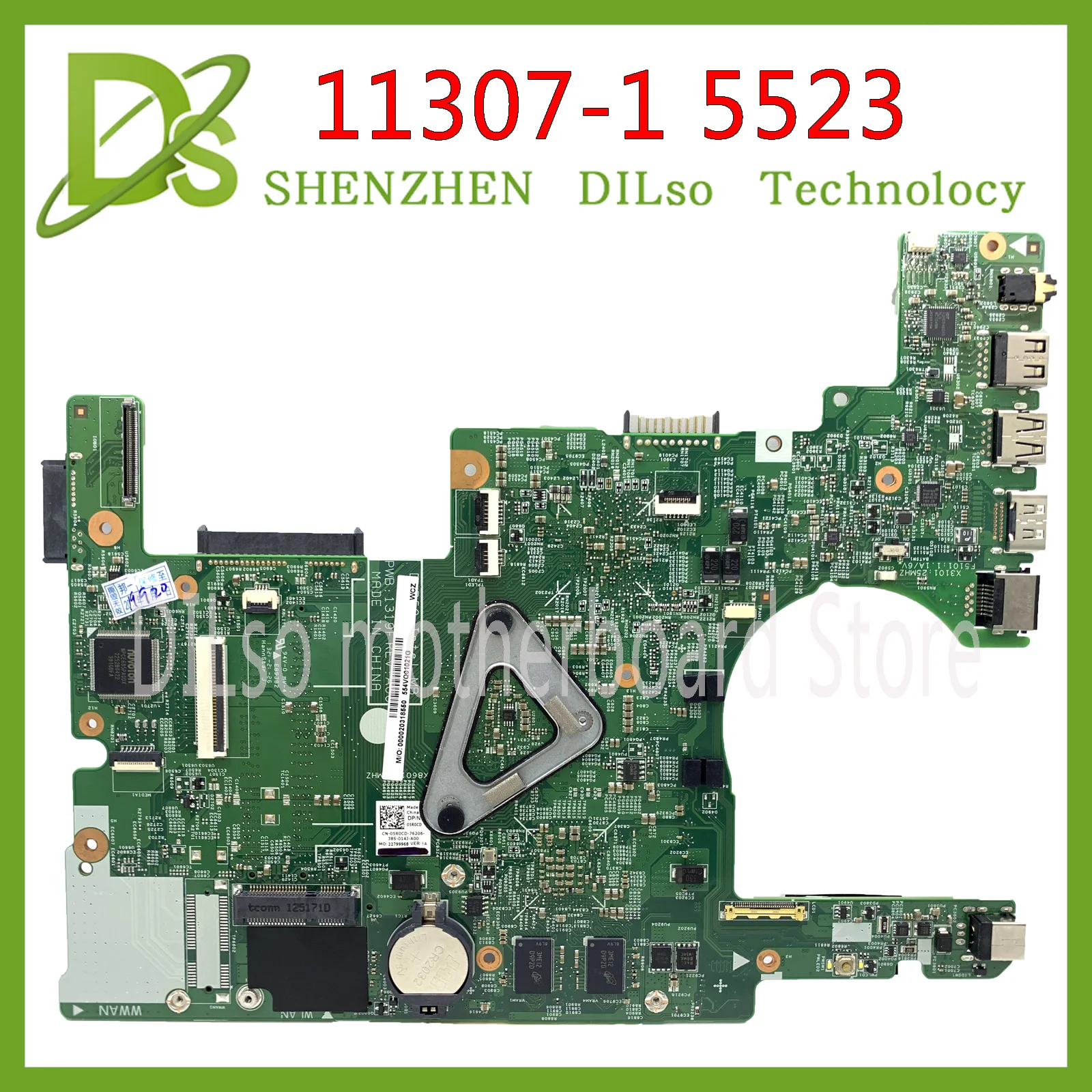 KEFU 11307-1 Материнская плата для Dell INSPIRON 15Z 5523 материнская ноутбука I7-3517U/3537 CPU GT630M