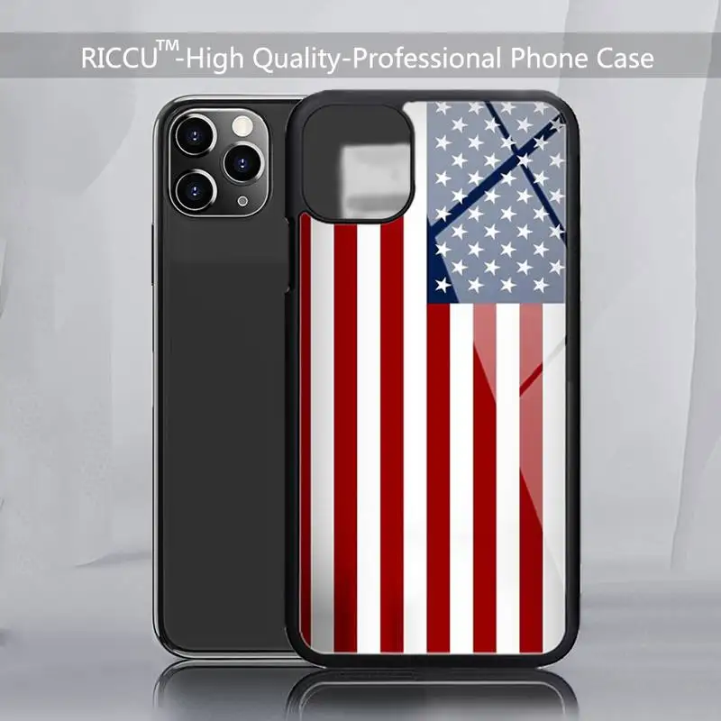 Резиновый чехол с американским флагом для телефона iPhone 12 11Pro Max XS 8 7 6 6S Plus X SE 2020 XR