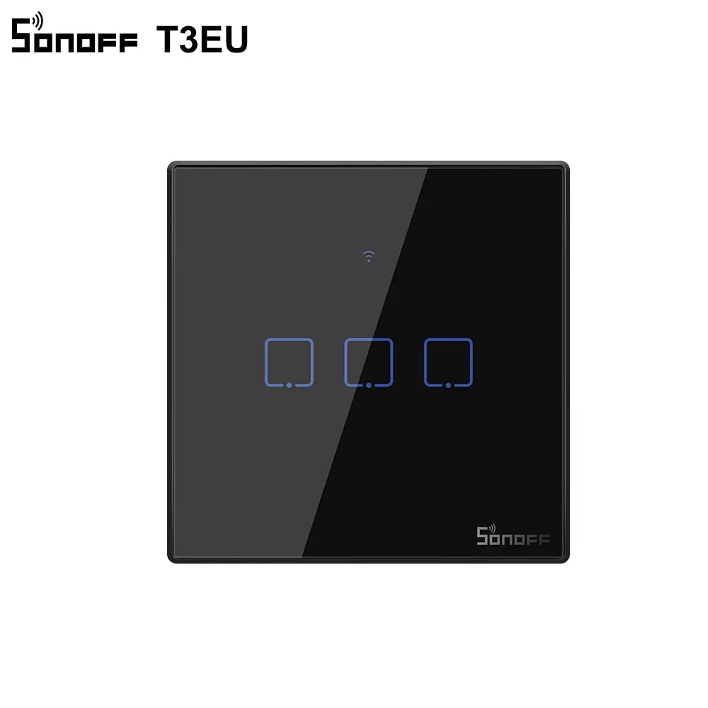 Высветильник ель света Sonoff T2 Wi Fi 1/2/3 клавиши 433 МГц|switch smart|switch smart homeswitch switch |