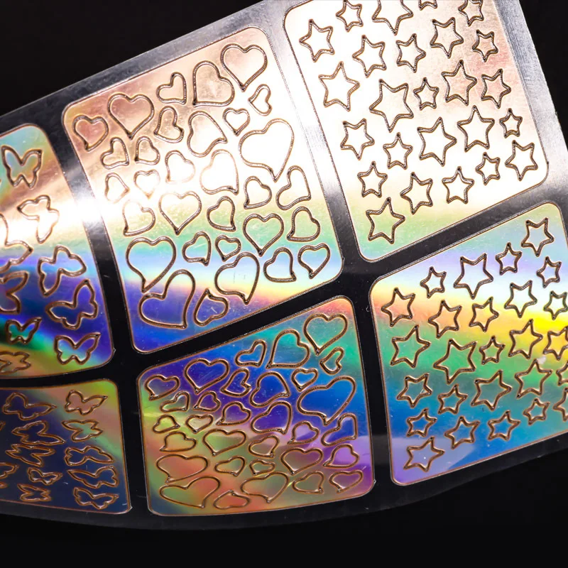 

24PCS Hollow Nail Sticker Stylish Self-adhesive Manicure Sticker Nail Art Accessory