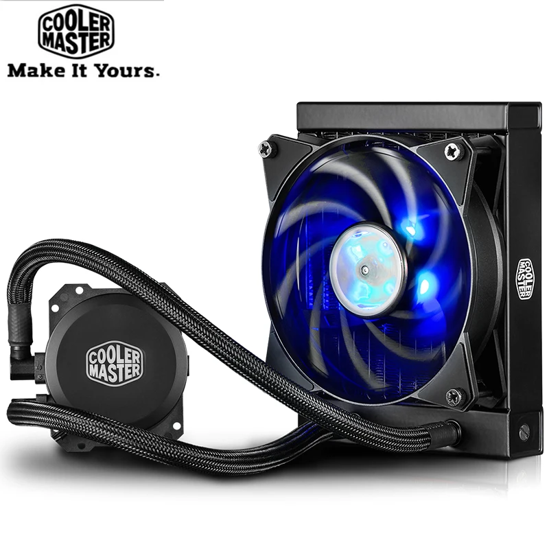 Кулер Master 120B cpu кулер для воды 120 синий светодиод тихий вентилятор Intel 1155 1151 2011 2066 AMD