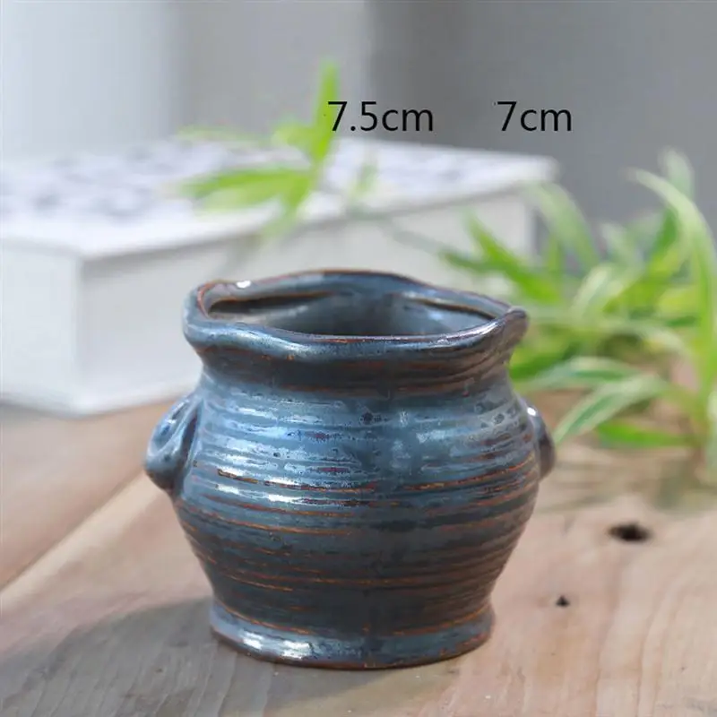 4 шт. цветочный цилиндрический горшок для суккулентов керамические украшения