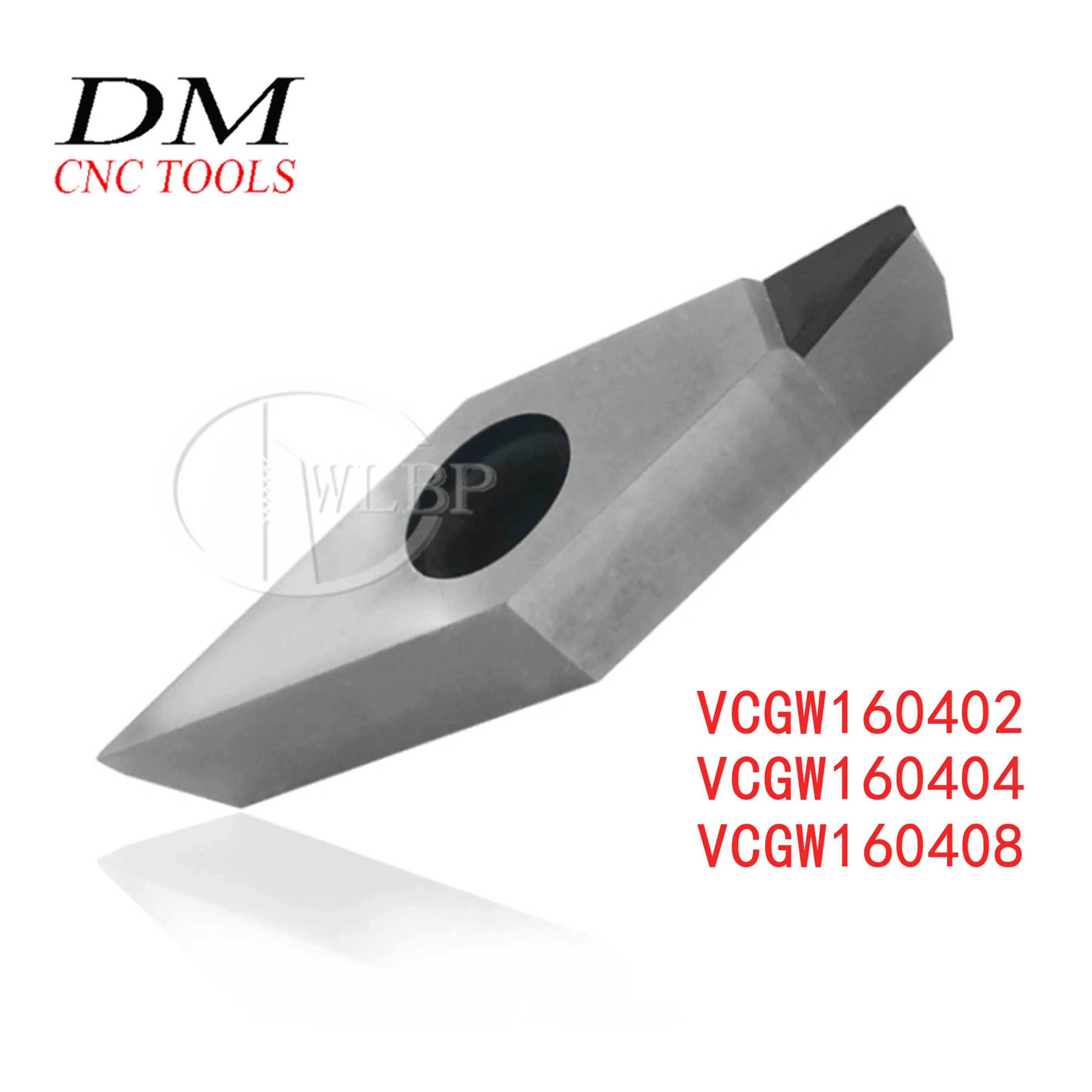 

2 шт. VCGW160402/VCGW160404/VCGW160408 PCD30 высокоточные алмазные вставки с ЧПУ