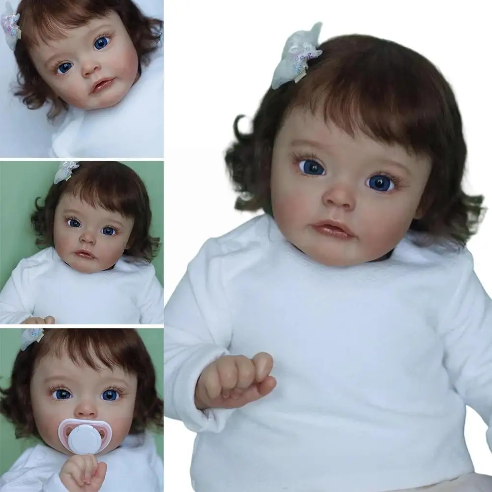 

Кукла 20 дюймов Реалистичная мягкая полностью виниловая силиконовая кукла для девочек подарок игрушка для детей A6Z2