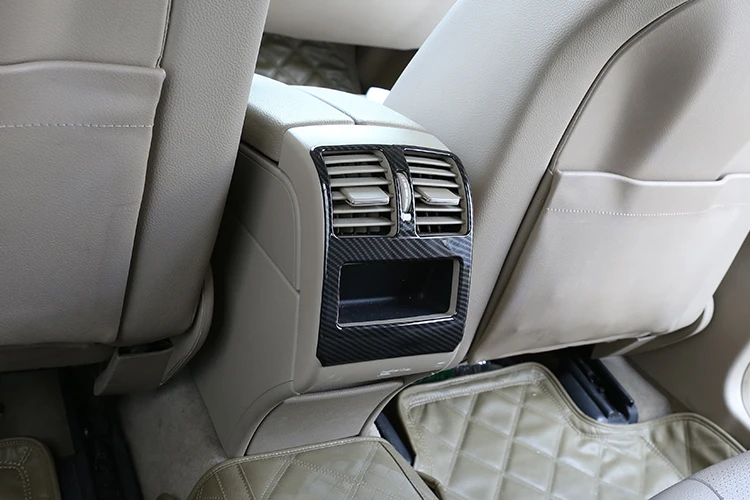 Углеродное волокно ABS хром кондиционер вентиляционное отверстие крышка для Mercedes Benz GLK класс X204 200 300 360 авто аксессуары