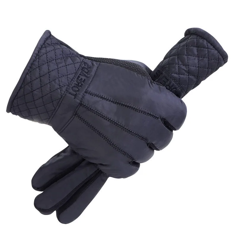 Зимние хлопковые перчатки мужские теплые с защитой от холода мотоциклетные