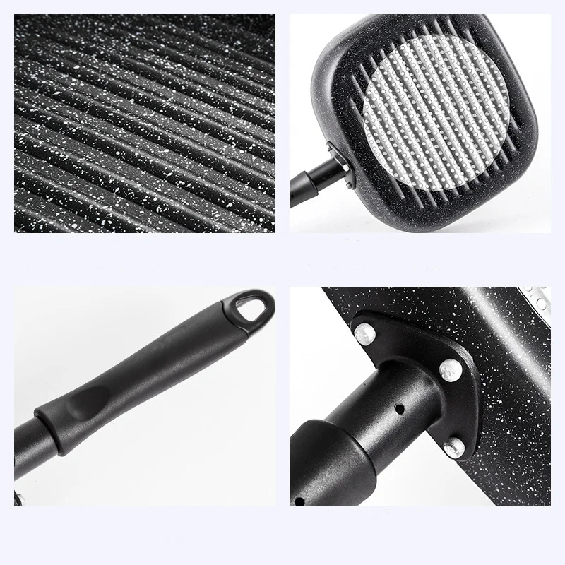 Сковорода 22х24 см без масляного дыма сковорода для стейка гриль завтрака