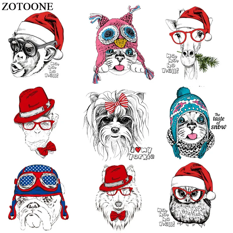 ZOTOONE милый животных собак кошек патч железа на переводы для одежды приложений DIY