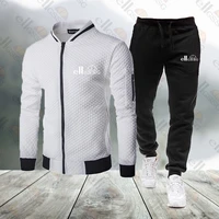 2021 new brand track suit mens two piece jacket pants track suit sportswear jogging casual hooded sweatshirt mens suit