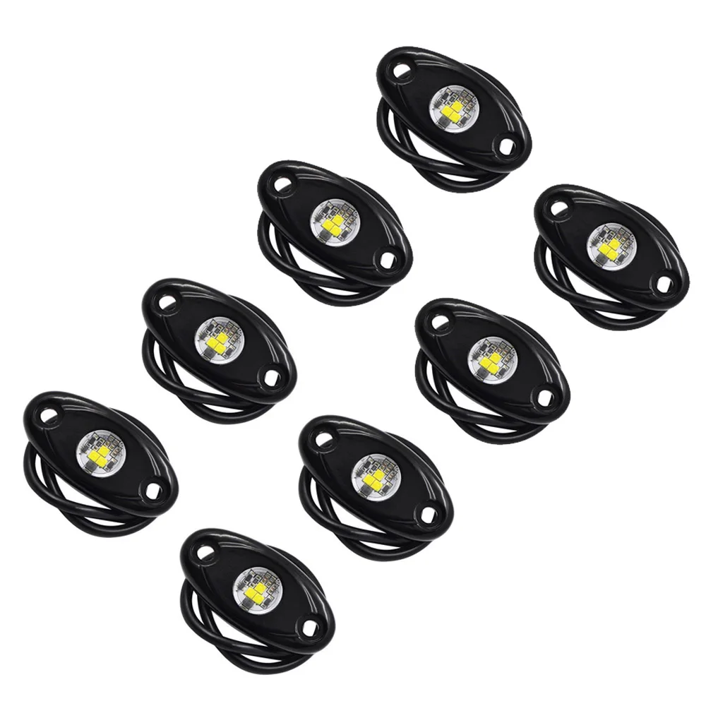 

New 8 In 1 LED Rock Light Under Body Light RGB Car Atmosphere Lamp Offroad Pickup SUV ATV Truck Rock Lamp DIY light effect APP