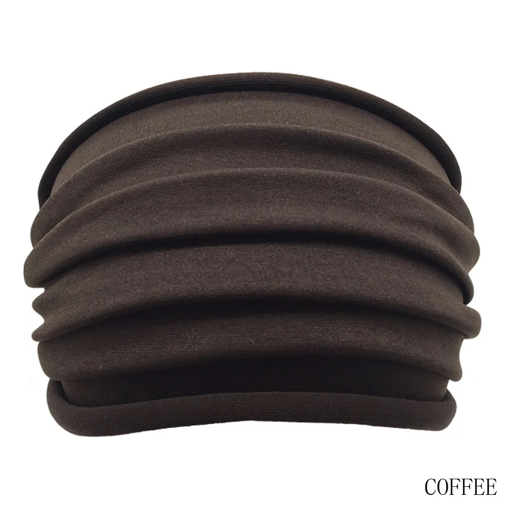

Women Wide Sports Nonslip Headband New Stretch Boho Hairband Elastic Turban Running Headwrap Hair Band Accessories