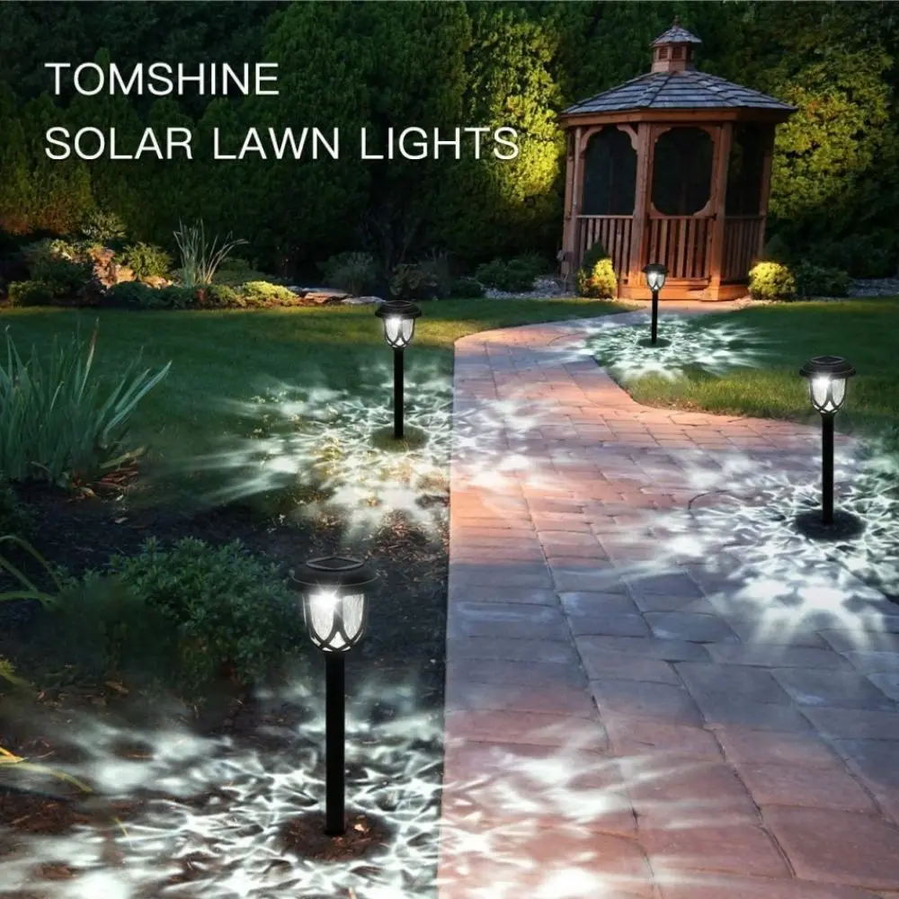 구매 태양 잔디 램프 5 W, 태양광 통로 조명, 야외 조명, 지상 조명, IP65 방수, 정원 조경용, 10 개