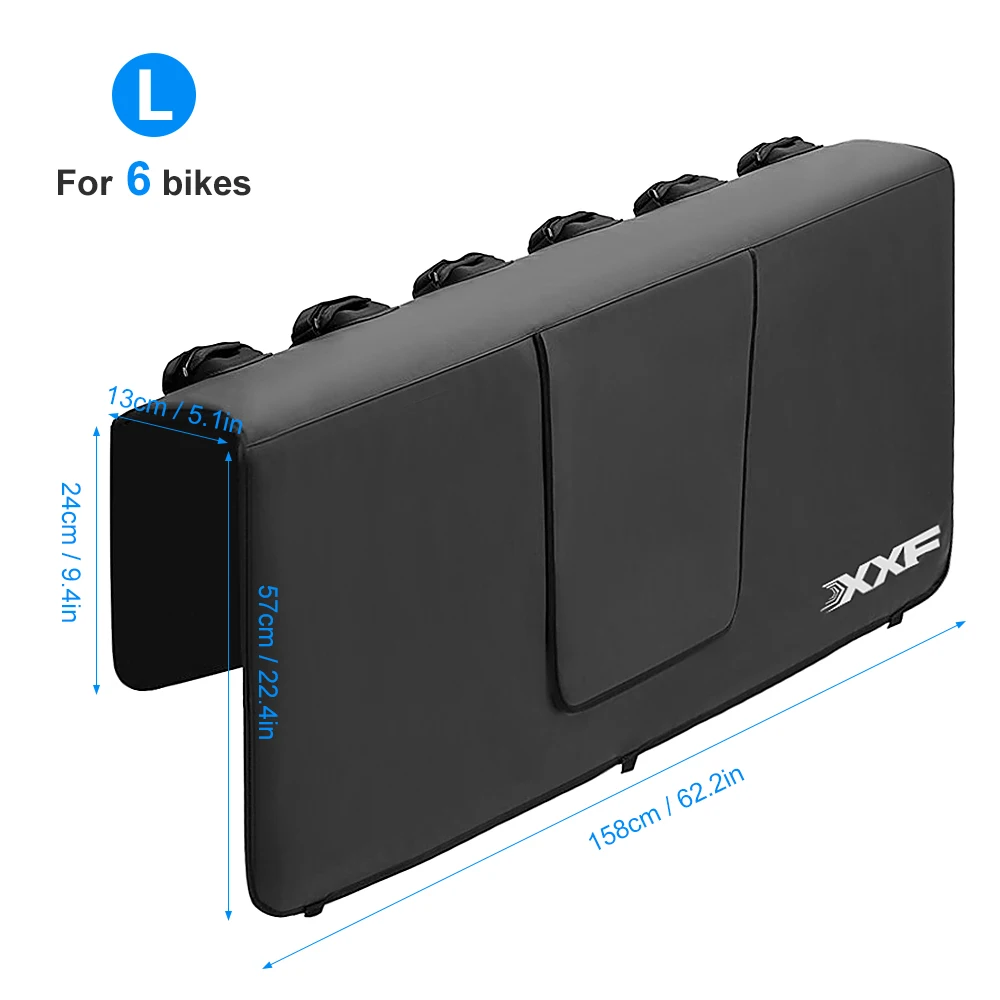 

Защитная накладка на заднюю дверь, Накладка для захвата горного велосипеда с крепежными ремешками для рамы велосипеда и карманами для инст...