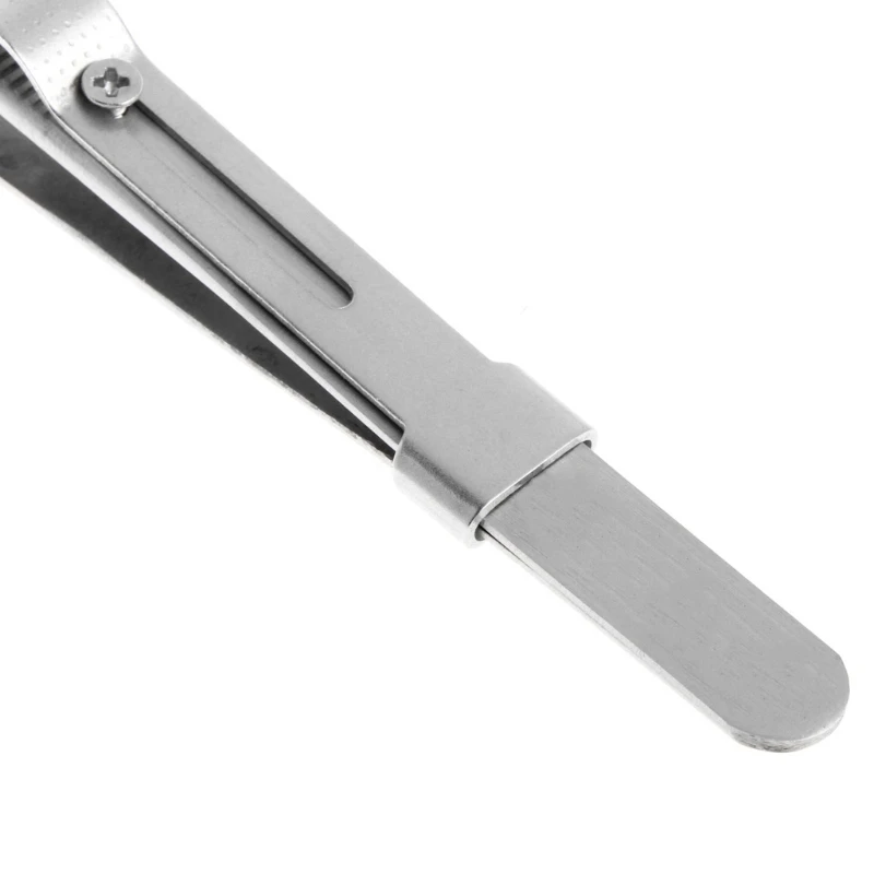 

Jewelry Tweezers Concave Groove Diamond Stainless Steel Adjustable Craft Tools