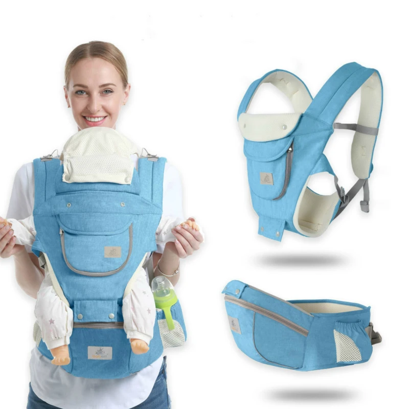 

Ergonomic Baby Carrier Infant Hipseat Sling Front Facing Newborn Backpacks Wrap Baby Belt Waist Stool Travel Activity Gear 0-36M