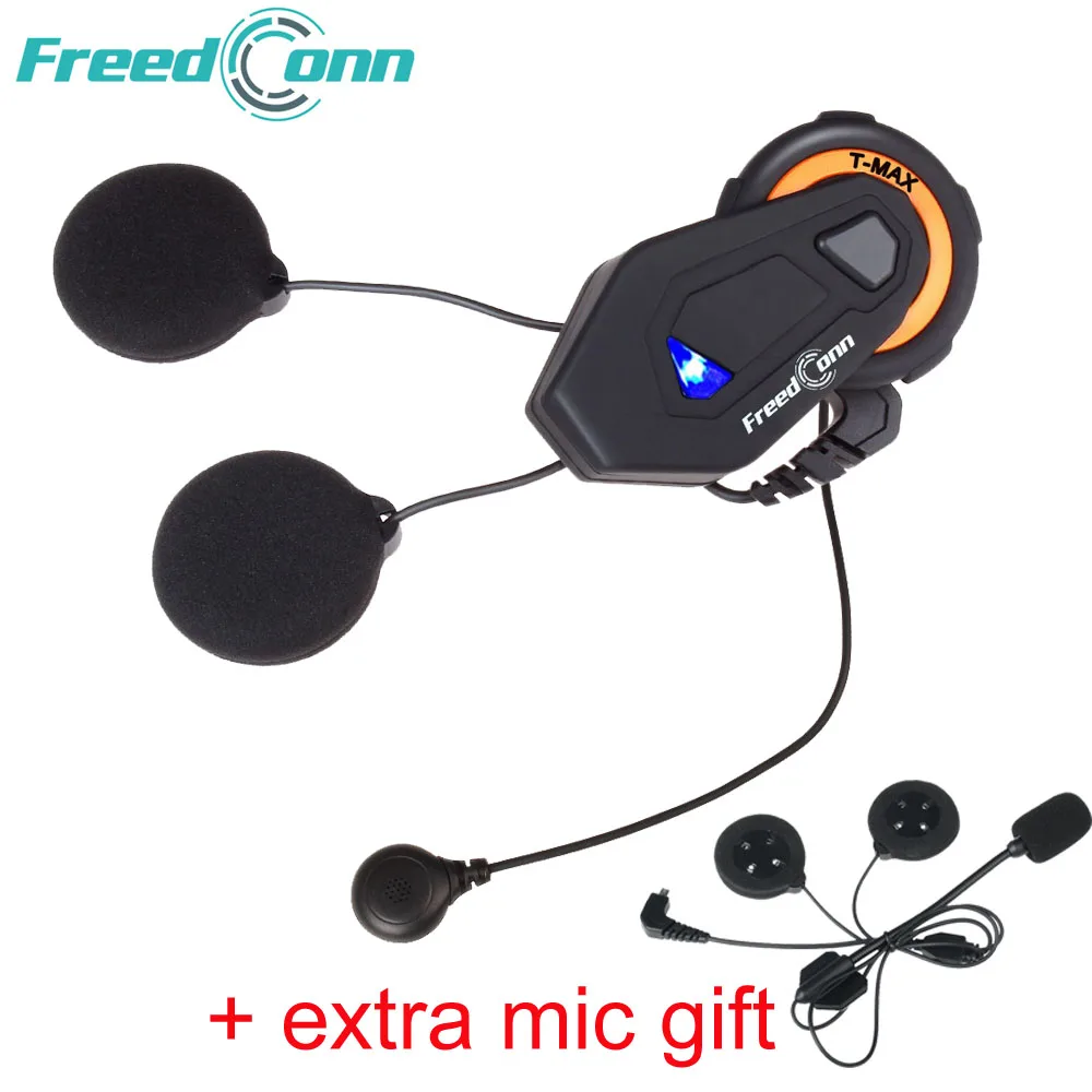 Freedconn T-max Интерком 6 Rider talk 1000m шлем наушники fm-радио Bluetooth 4,1 динамик для мотоцикла гарнитура мягкий жесткий микрофон