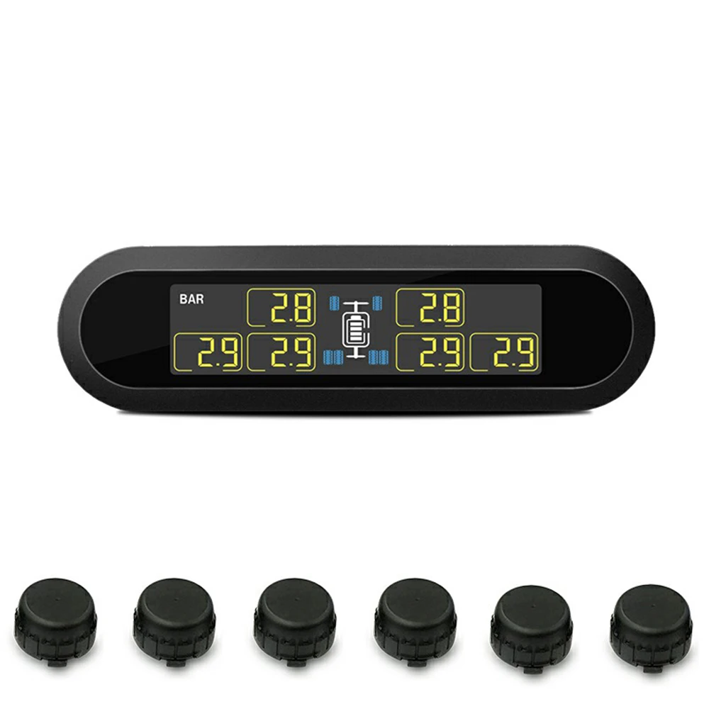Беспроводная система контроля давления в шинах с 6 внешними датчиками TPMS для