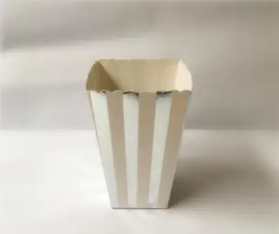 12 шт./лот лидер продаж коробка для попкорна из розового золота/золотого серебра