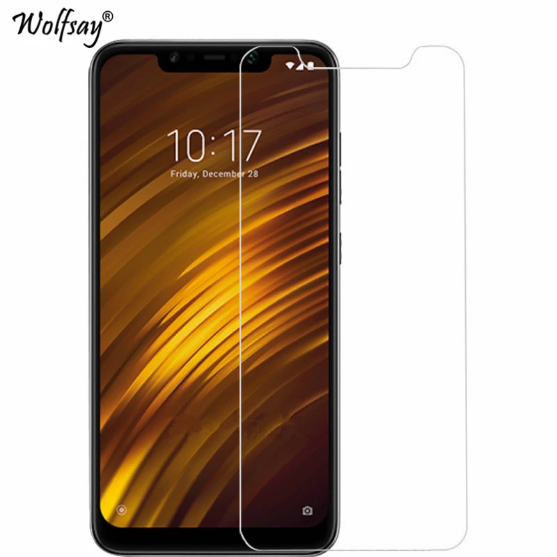 2 шт. стекло для Xiaomi Pocophone F1 защита экрана закаленное защитное пленка телефона