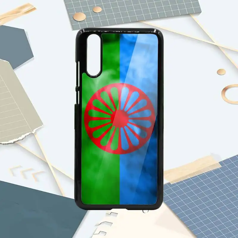 

Gypsy Romani Roma Flag Phone Case PC For Samsung galaxy S note 8 9 20 10 e lite2019 plus pro ultra