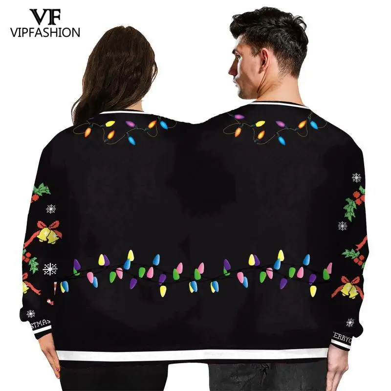 VIP модные зимние пары уличная Толстовка уродливые рождественских каникул