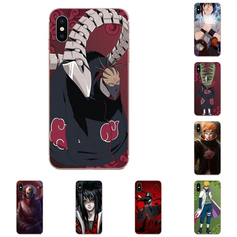 С рисунком из аниме Наруто Akatsuki кожи тонкий чехол ПК для сотового телефона Galaxy J1 J2