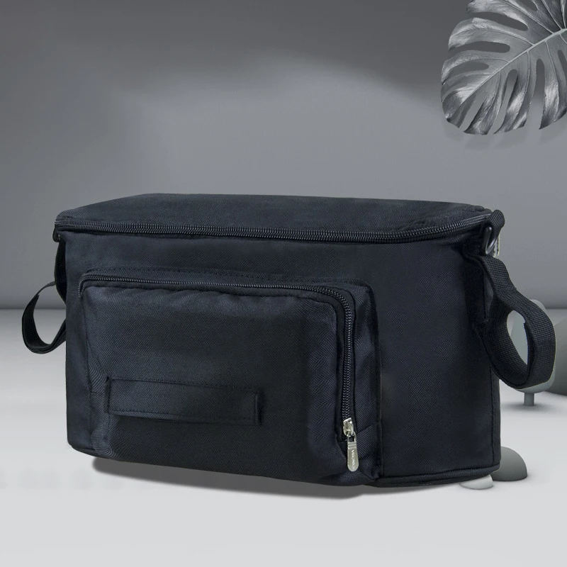 

Pushchair Buggy Organiser Bag Stroller Storage Wipes Cup Holder Shoulder with Strap