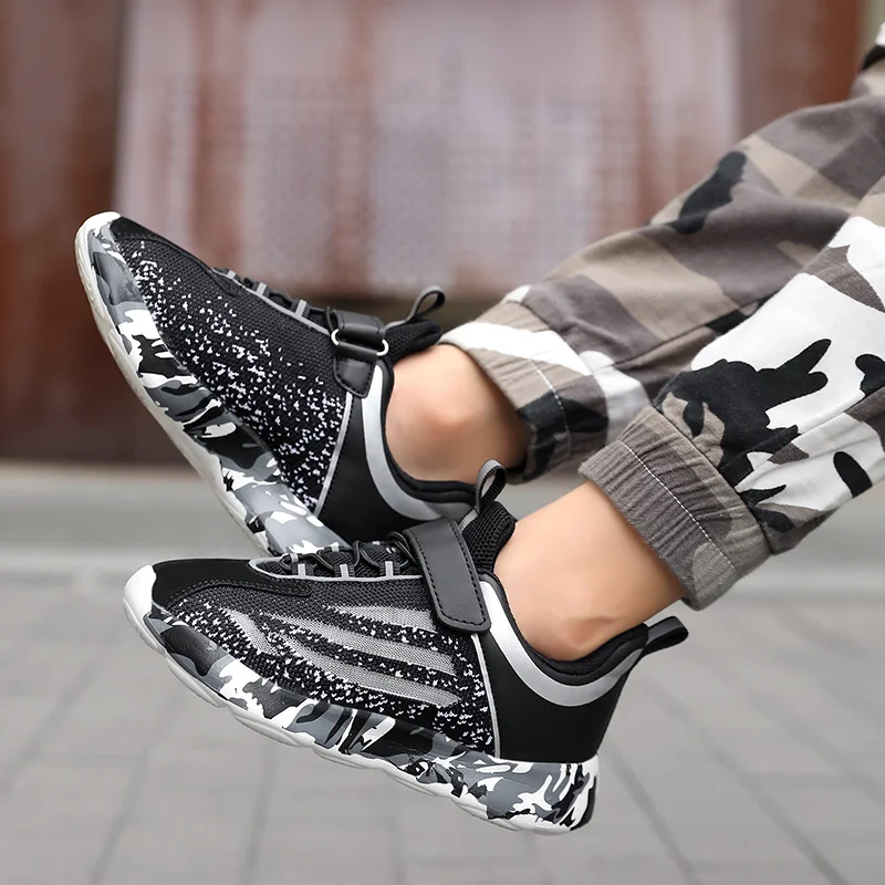 JIEMIAO New Sneakers Kids Sports Shoes for Boys Girls Fashion Casual Children Shoes Student Running Shoes Baby Toddler Shoes