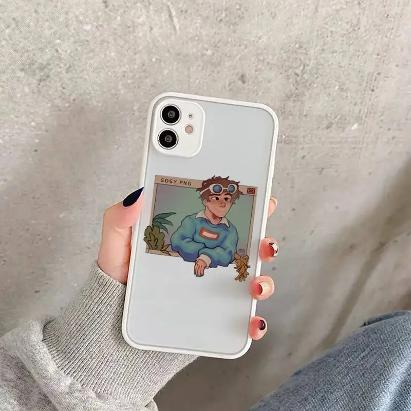 

dream smp Phone Case For iPhone 12 11 Mini Pro XR XS Max 7 8 Plus X Matte transparent White Cover