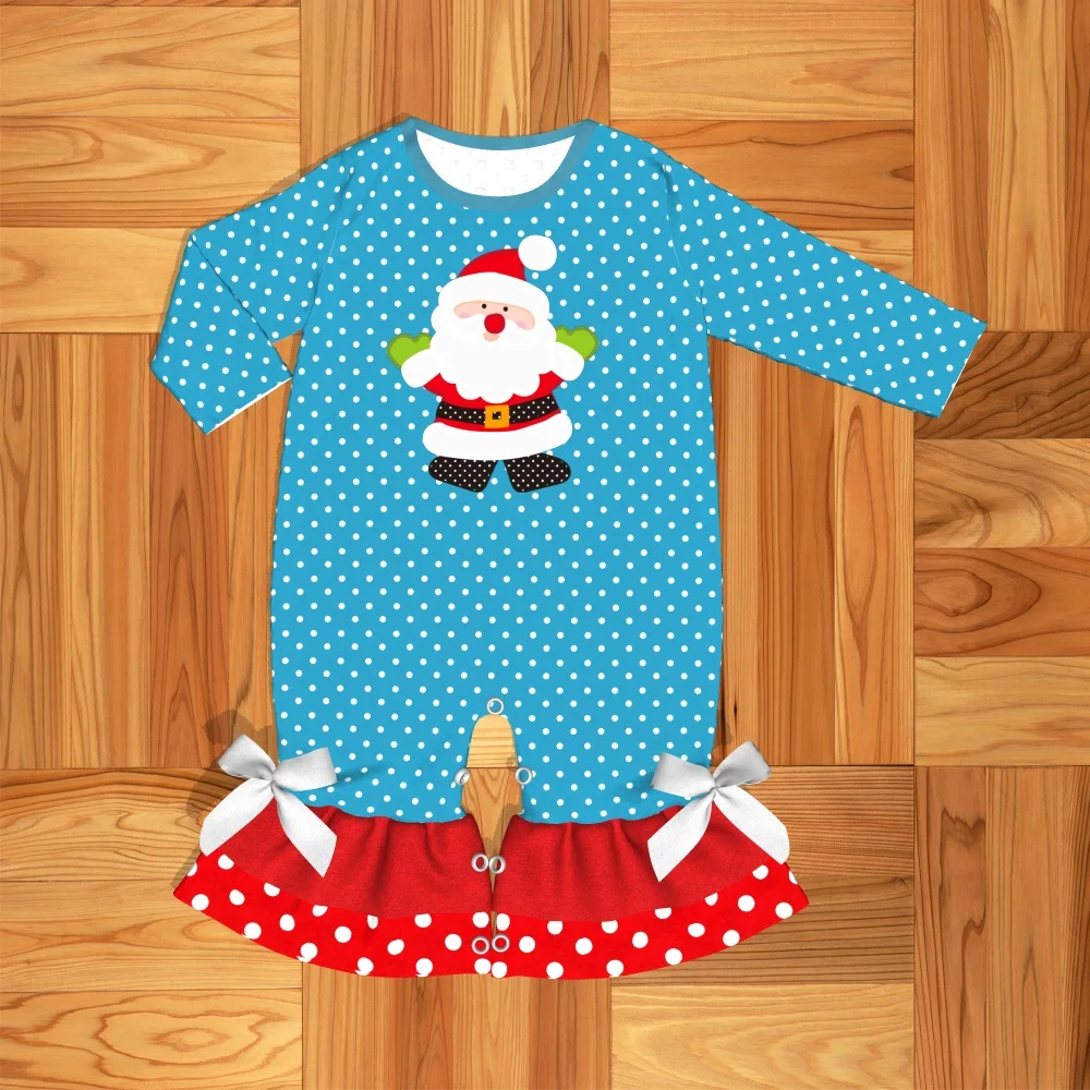 Бесплатная доставка комплект одежды для маленьких девочек Рождественский с
